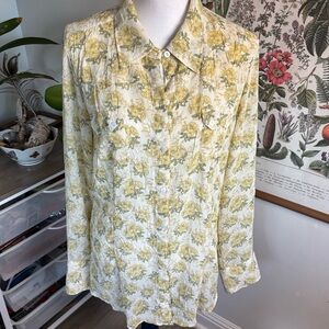 Roper Floral Button-Up Blouse XL